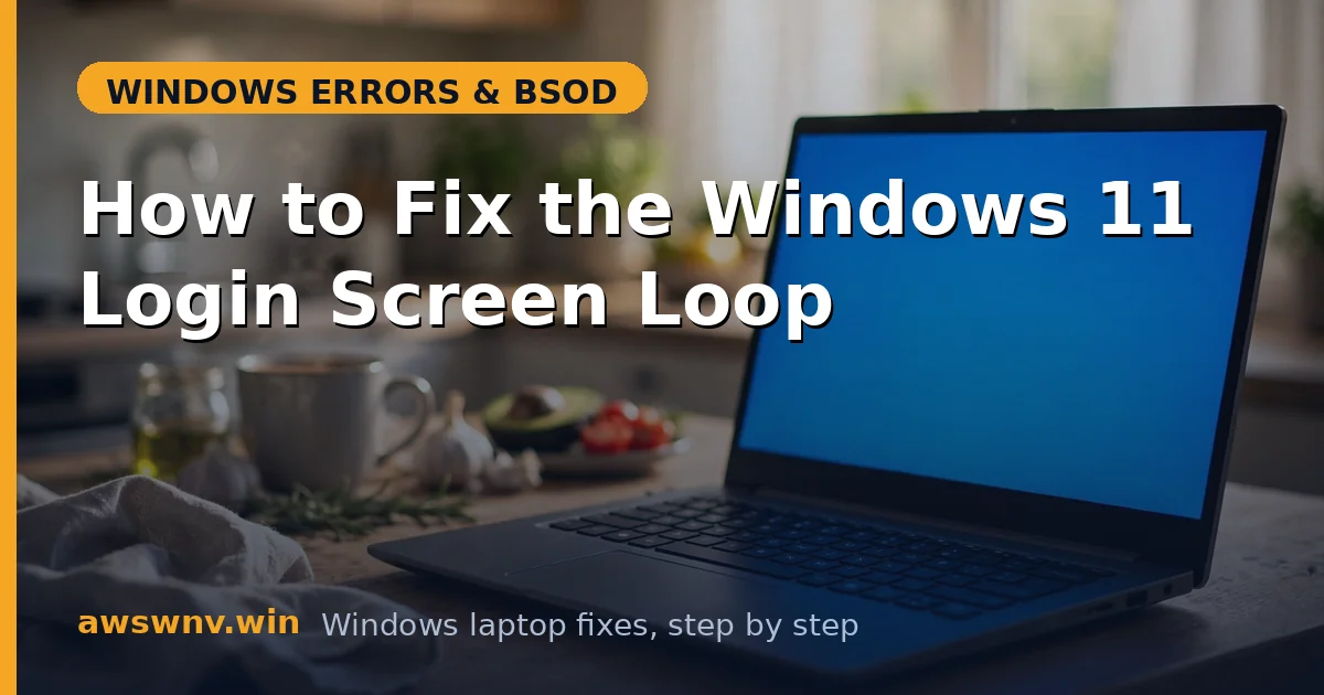How to Fix the Windows 11 Login Screen Loop