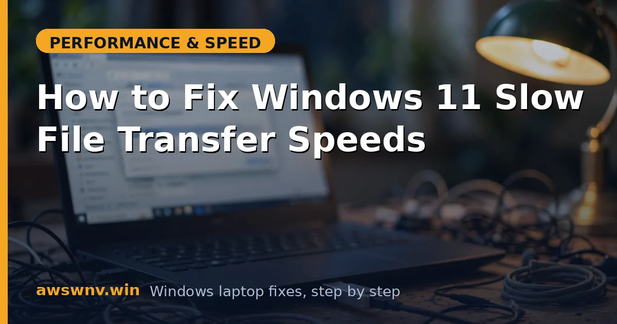 How to Fix Windows 11 Slow File Transfer Speeds