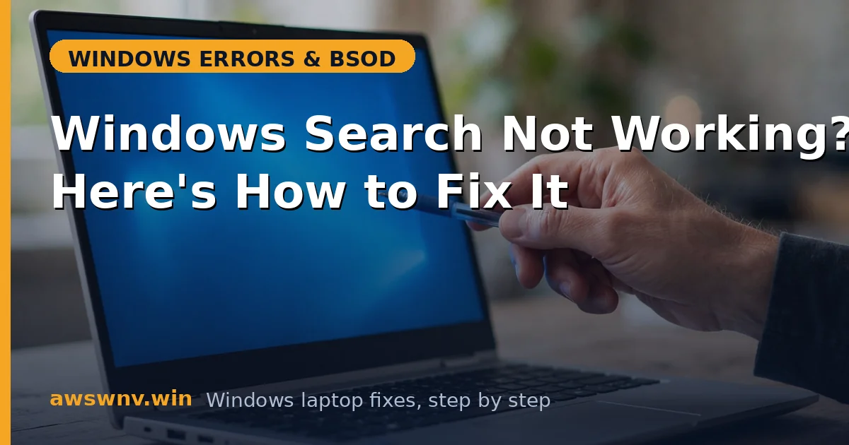 Windows Search Not Working? Here's How to Fix It