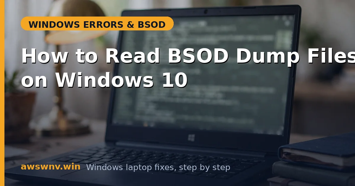 How to Read BSOD Dump Files on Windows 10