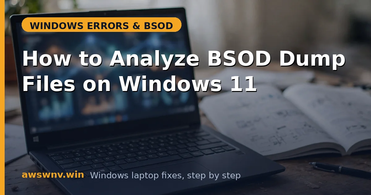 How to Analyze BSOD Dump Files on Windows 11