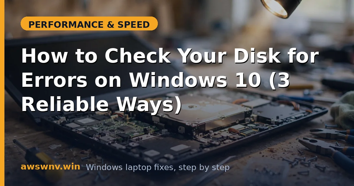 How to Check Your Disk for Errors on Windows 10 (3 Reliable Ways)