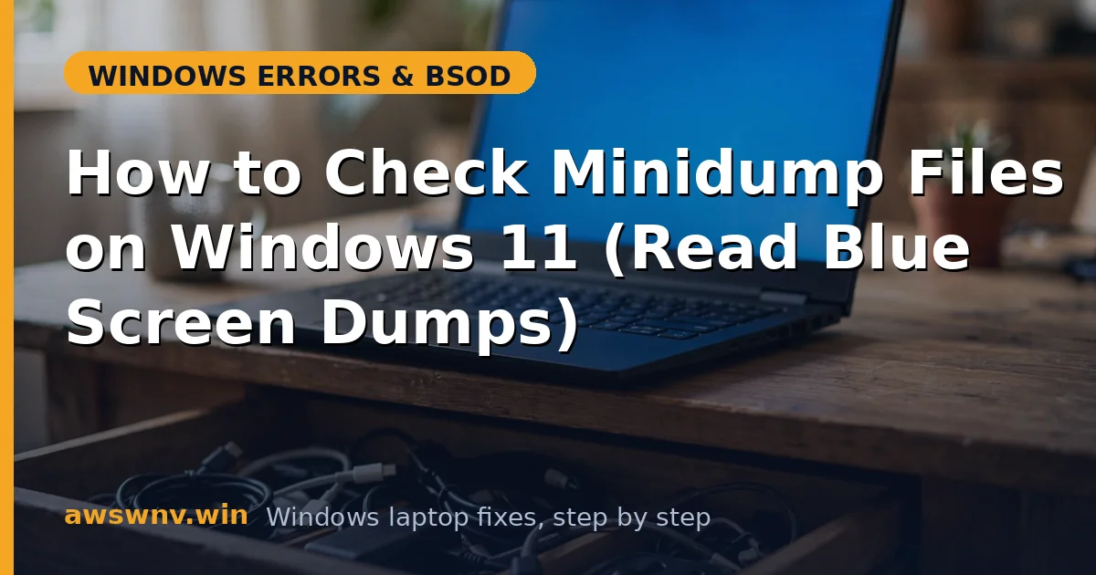 How to Check Minidump Files on Windows 11 (Read Blue Screen Dumps)