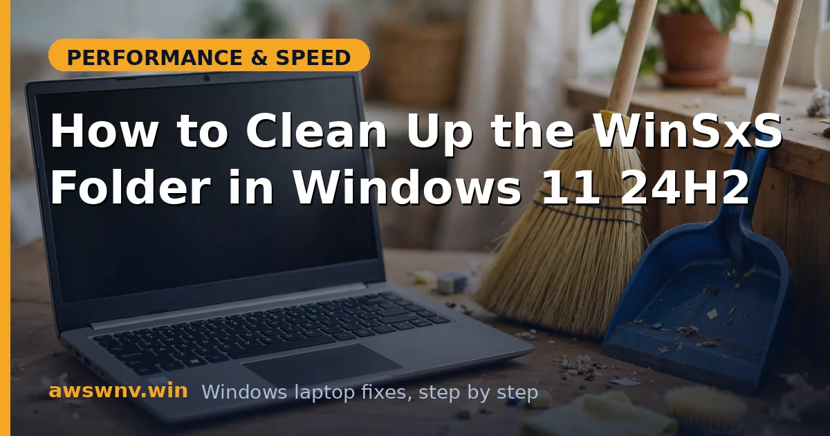 How to Clean Up the WinSxS Folder in Windows 11 24H2