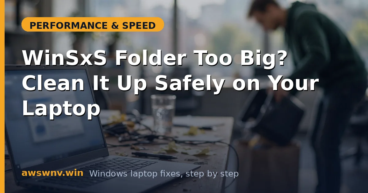 WinSxS Folder Too Big? Clean It Up Safely on Your Laptop
