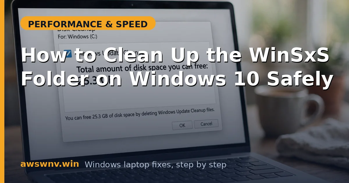 How to Clean Up the WinSxS Folder on Windows 10 Safely
