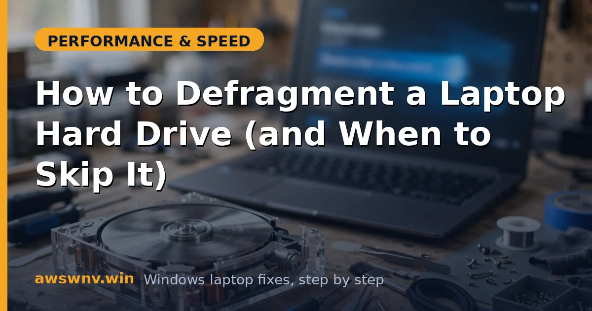 How to Defragment a Laptop Hard Drive (and When to Skip It)