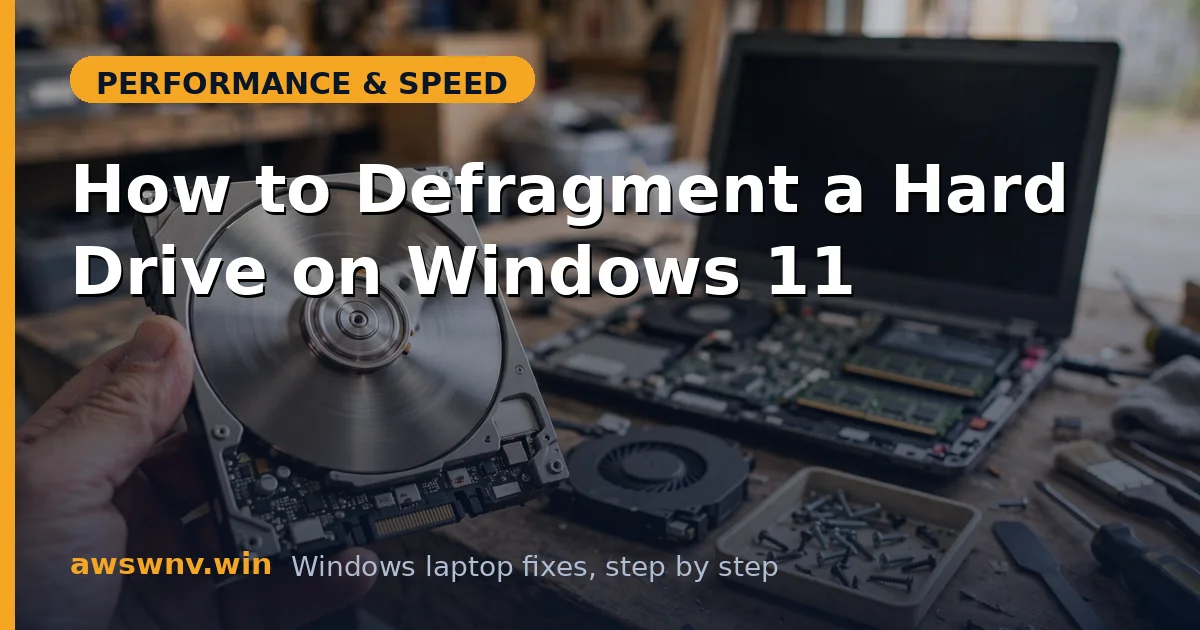 How to Defragment a Hard Drive on Windows 11
