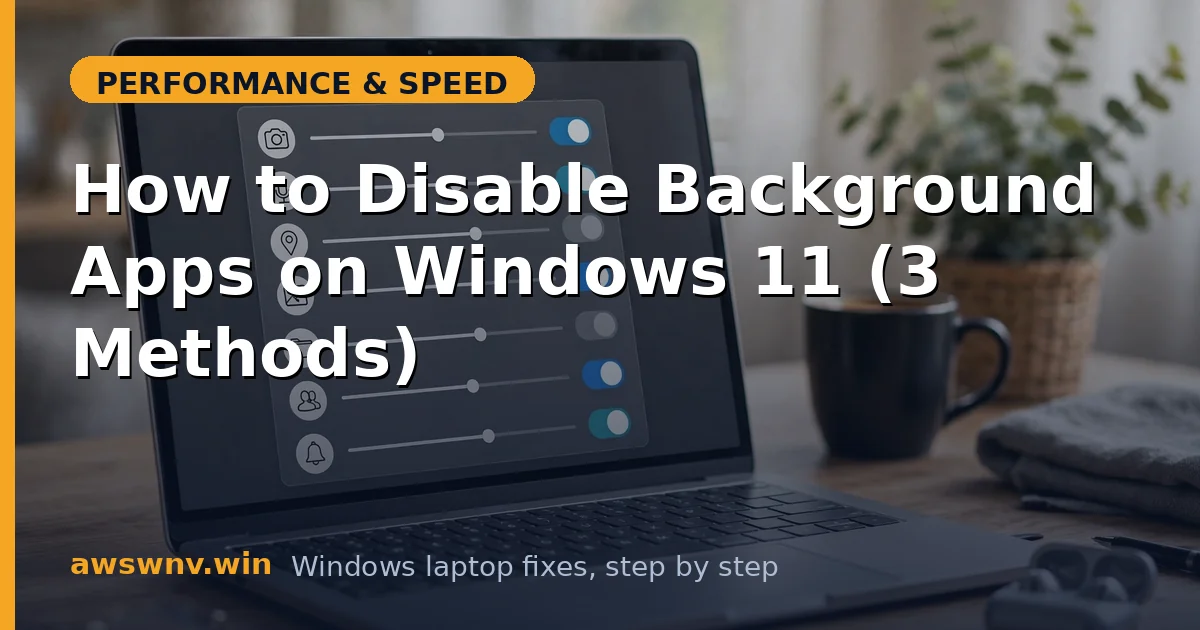 How to Disable Background Apps on Windows 11 (3 Methods)