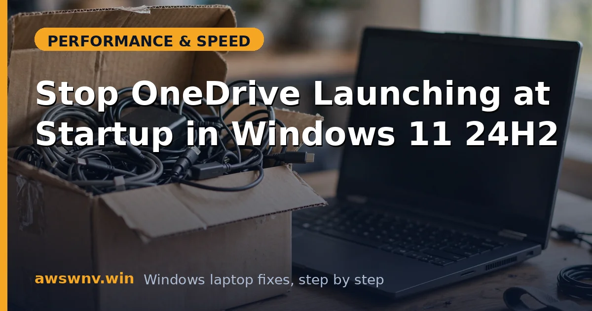 Stop OneDrive Launching at Startup in Windows 11 24H2