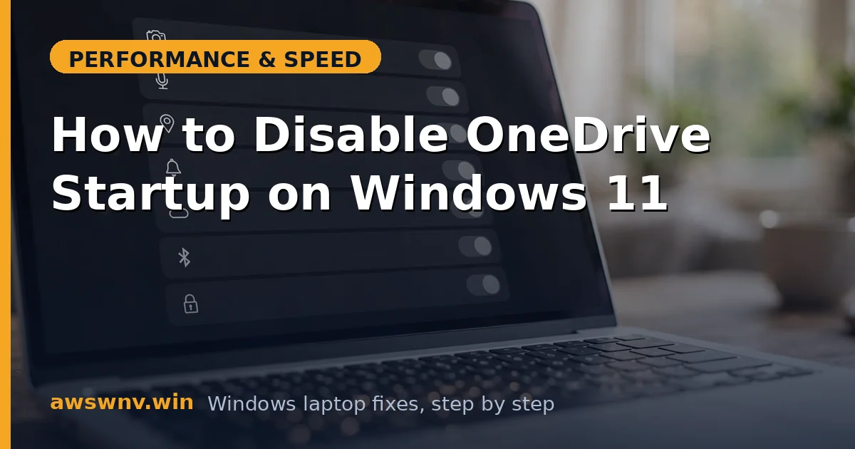 How to Disable OneDrive Startup on Windows 11