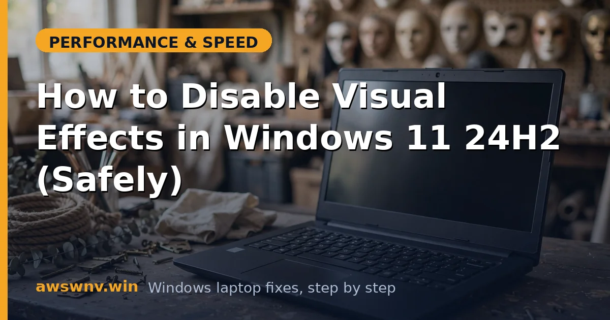 How to Disable Visual Effects in Windows 11 24H2 (Safely)