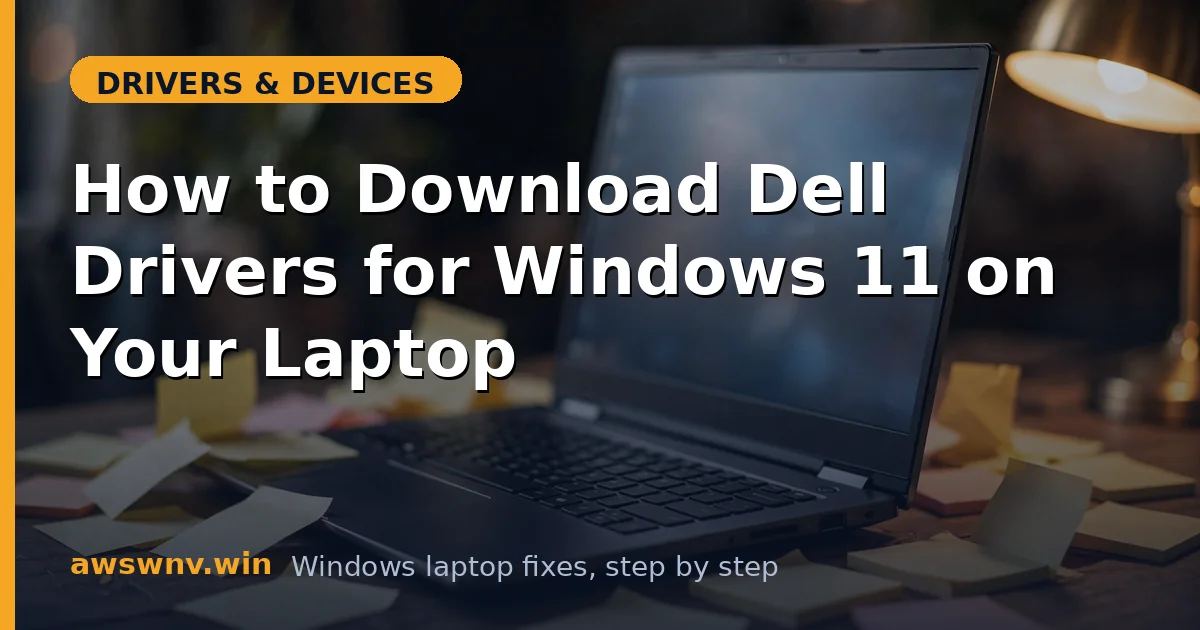 How to Download Dell Drivers for Windows 11 on Your Laptop