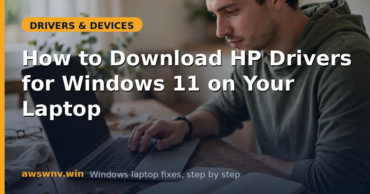 How to Download HP Drivers for Windows 11 on Your Laptop
