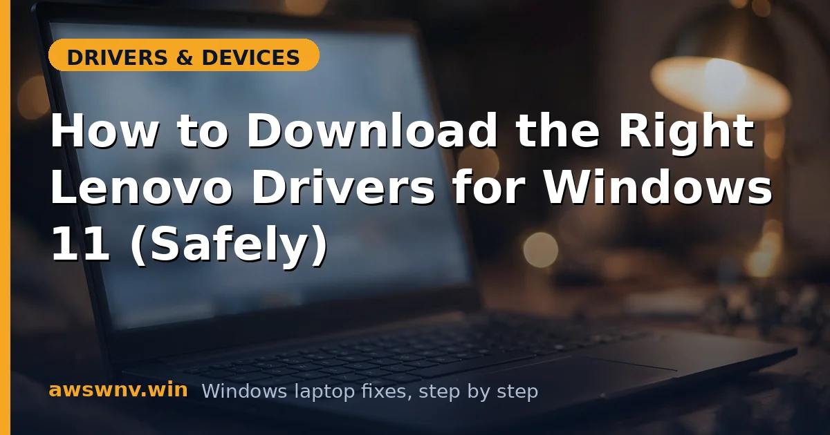 How to Download the Right Lenovo Drivers for Windows 11 (Safely)