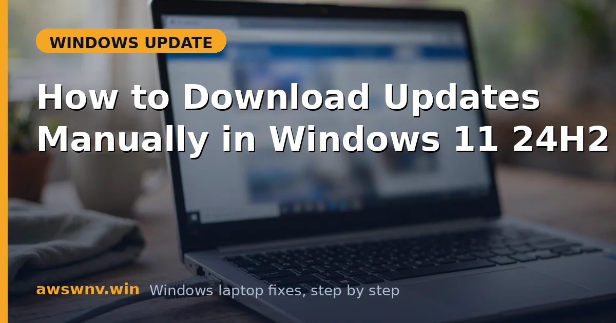 How to Download Updates Manually in Windows 11 24H2