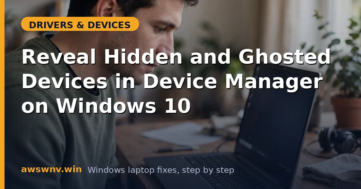 Reveal Hidden and Ghosted Devices in Device Manager on Windows 10
