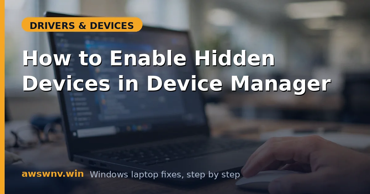 How to Enable Hidden Devices in Device Manager