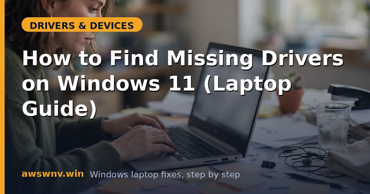 How to Find Missing Drivers on Windows 11 (Laptop Guide)