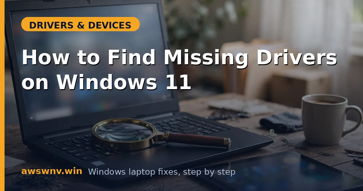 How to Find Missing Drivers on Windows 11