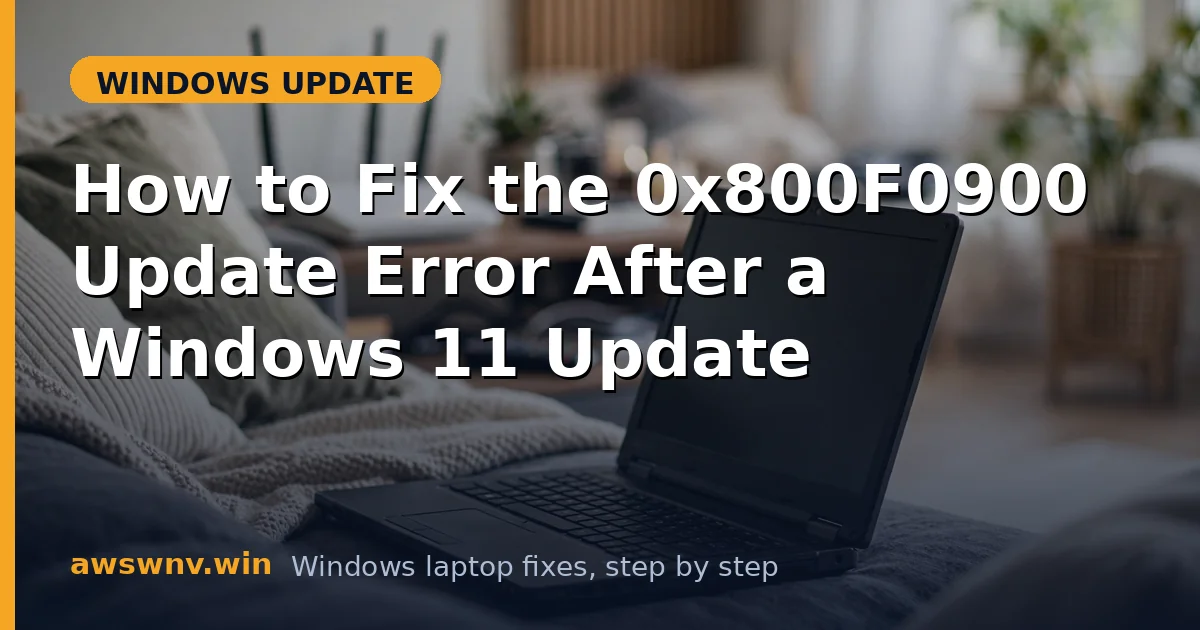 How to Fix the 0x800F0900 Update Error After a Windows 11 Update