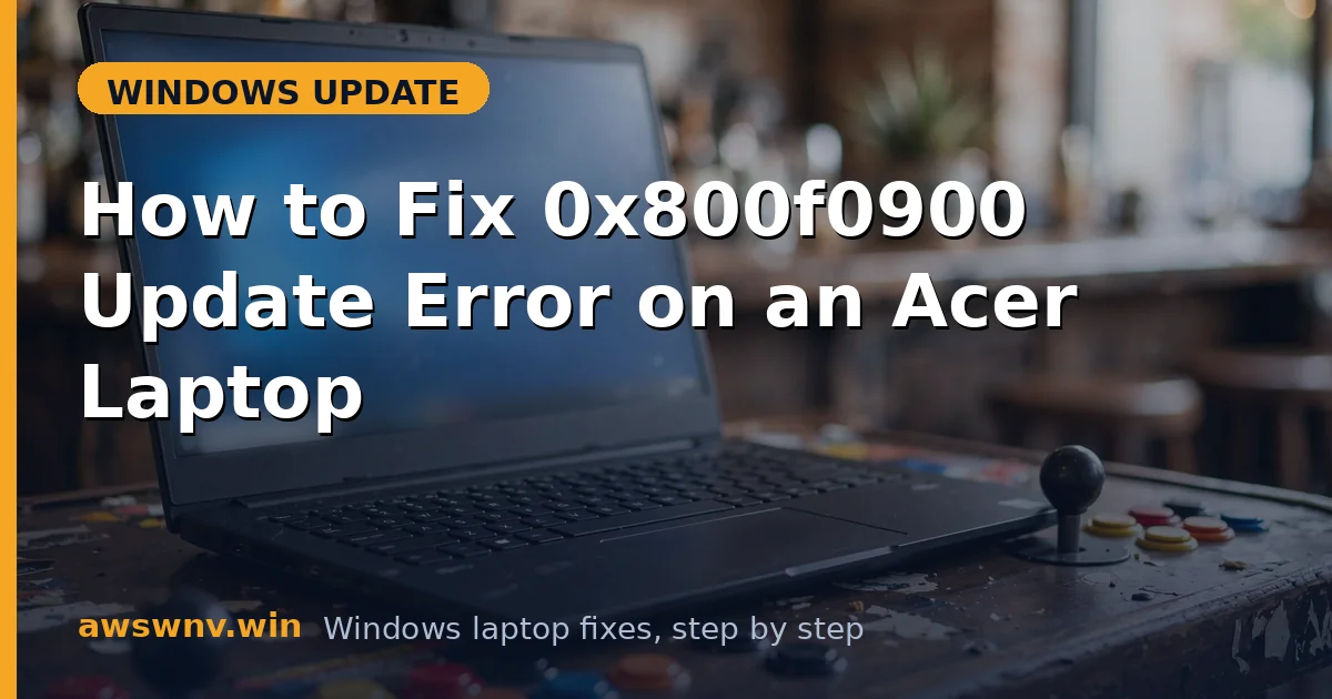 How to Fix 0x800f0900 Update Error on an Acer Laptop