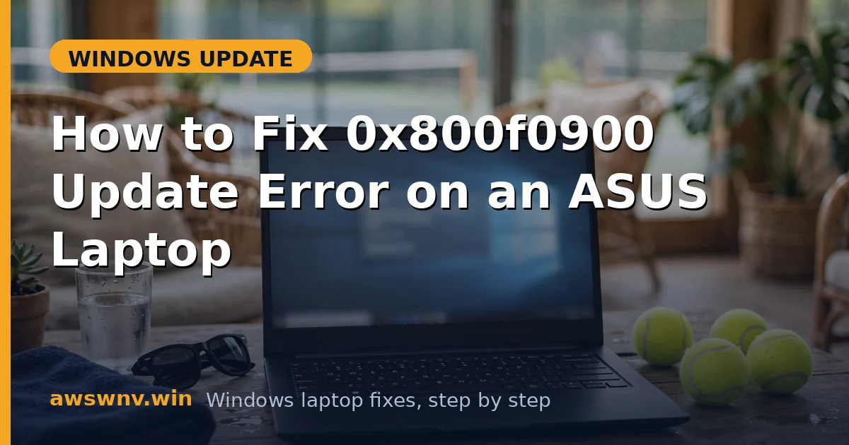 How to Fix 0x800f0900 Update Error on an ASUS Laptop