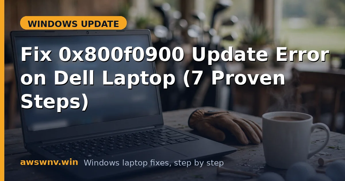 Fix 0x800f0900 Update Error on Dell Laptop (7 Proven Steps)
