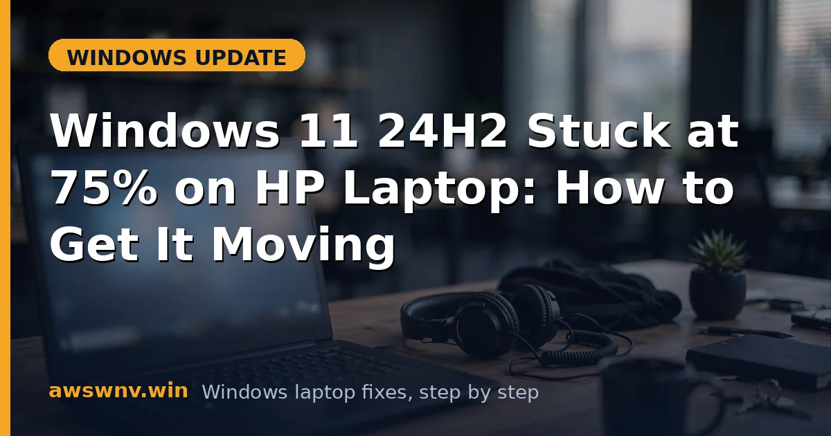 Windows 11 24H2 Stuck at 75% on HP Laptop: How to Get It Moving