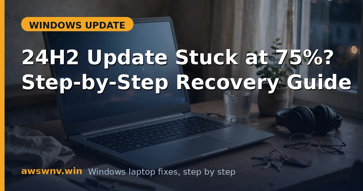 24H2 Update Stuck at 75%? Step-by-Step Recovery Guide