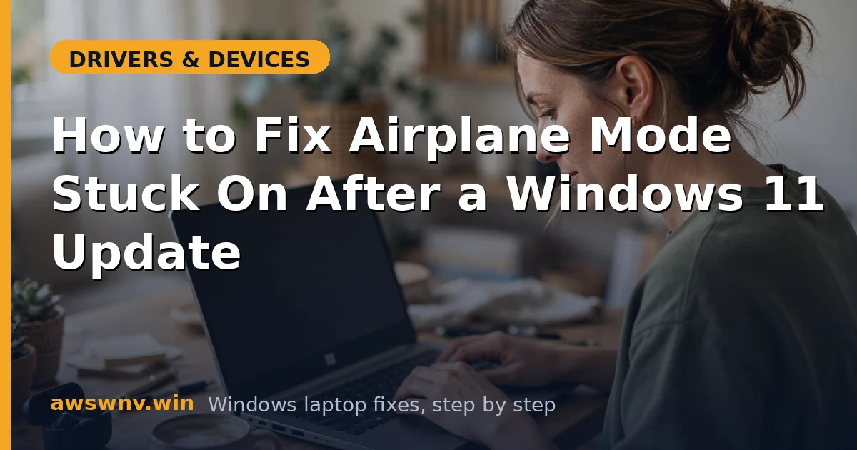 How to Fix Airplane Mode Stuck On After a Windows 11 Update