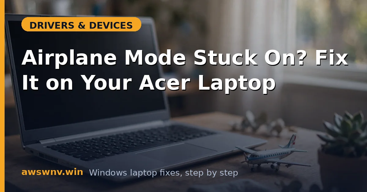 Airplane Mode Stuck On? Fix It on Your Acer Laptop