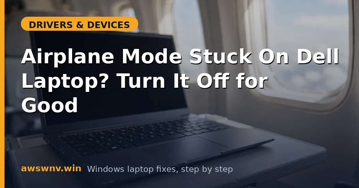 Airplane Mode Stuck On Dell Laptop? Turn It Off for Good