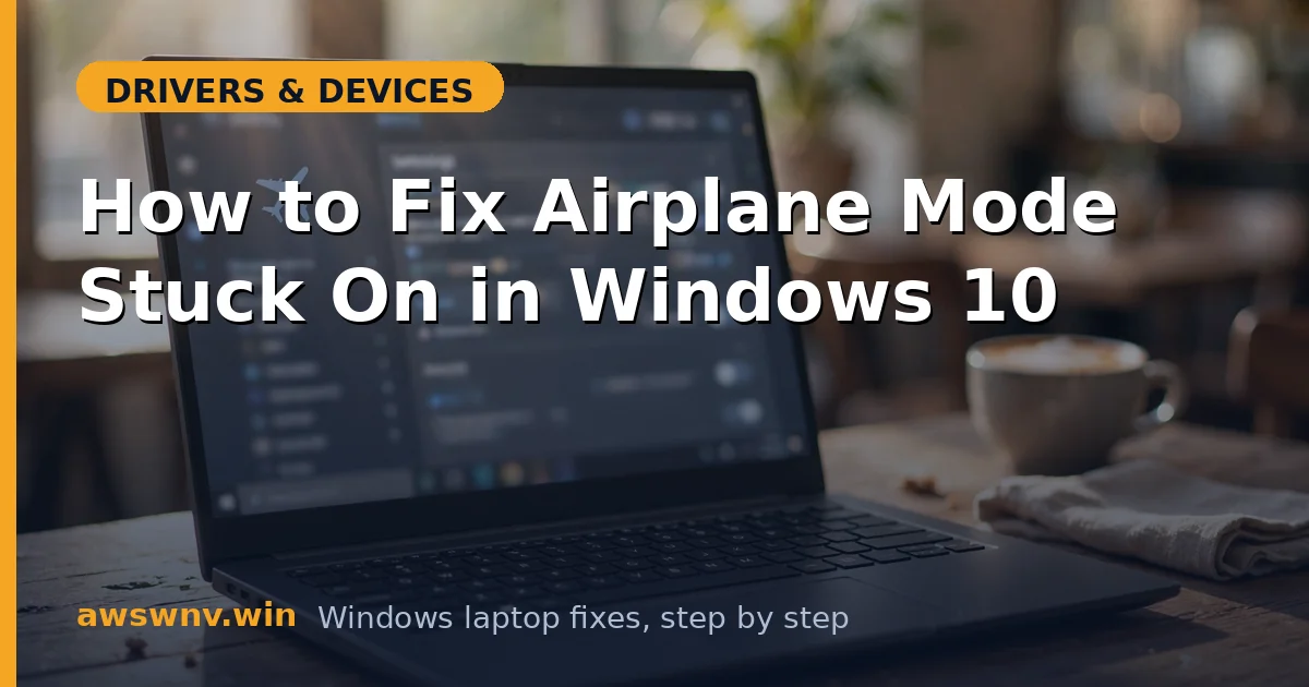 How to Fix Airplane Mode Stuck On in Windows 10