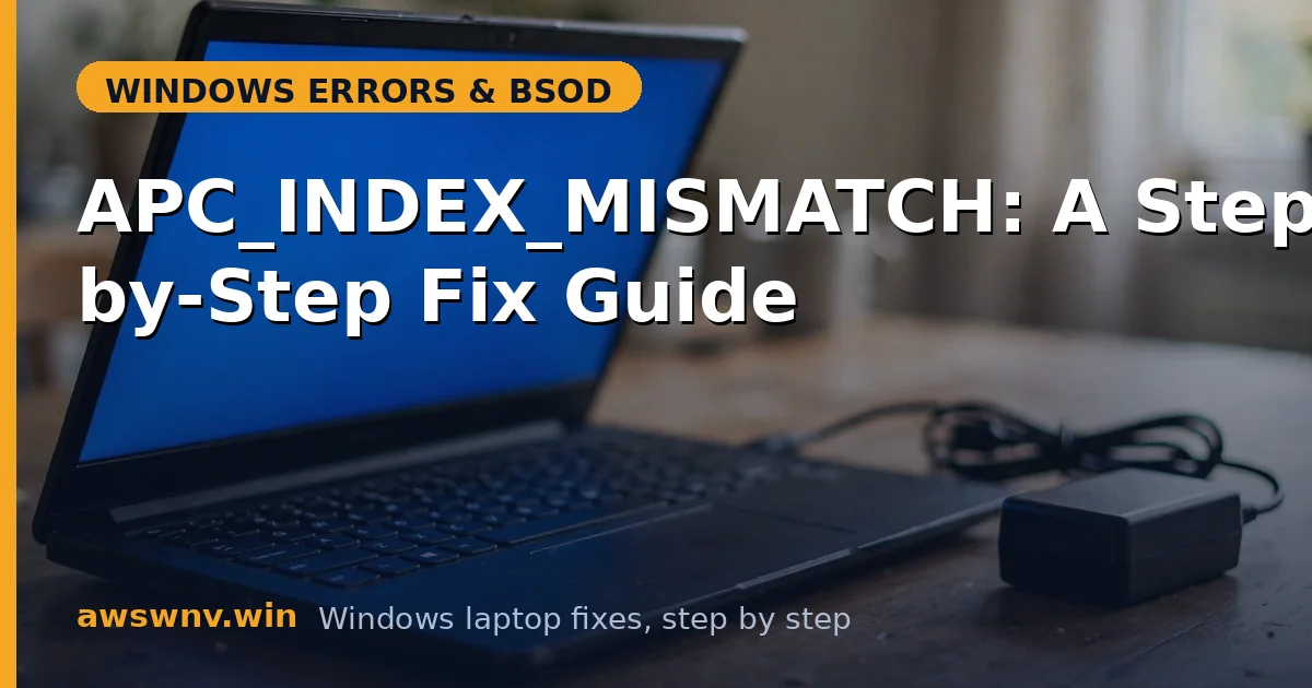 APC_INDEX_MISMATCH: A Step-by-Step Fix Guide