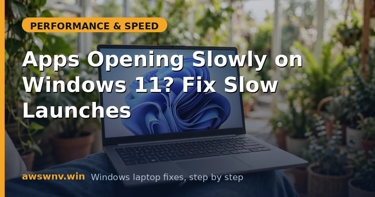 Apps Opening Slowly on Windows 11? Fix Slow Launches