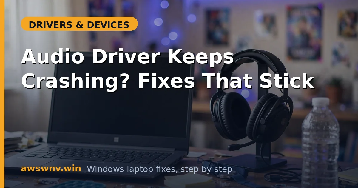 Audio Driver Keeps Crashing? Fixes That Stick