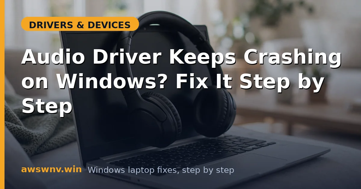 Audio Driver Keeps Crashing on Windows? Fix It Step by Step