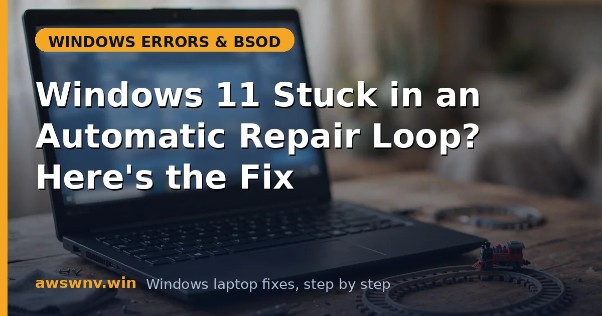 Windows 11 Stuck in an Automatic Repair Loop? Here's the Fix