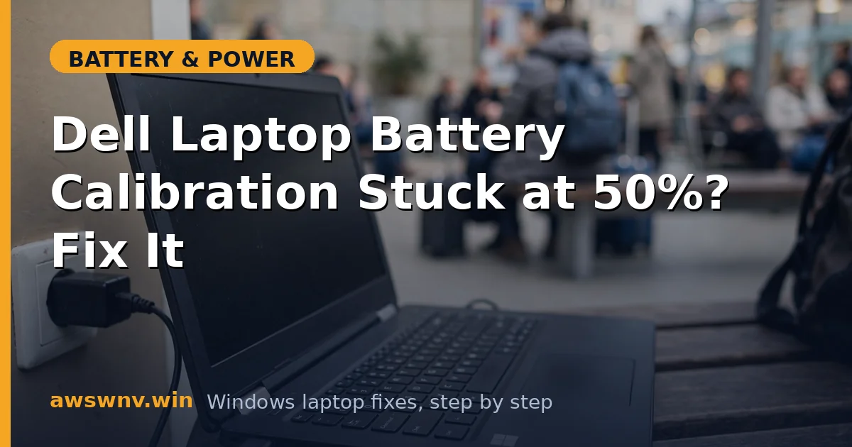 Dell Laptop Battery Calibration Stuck at 50%? Fix It