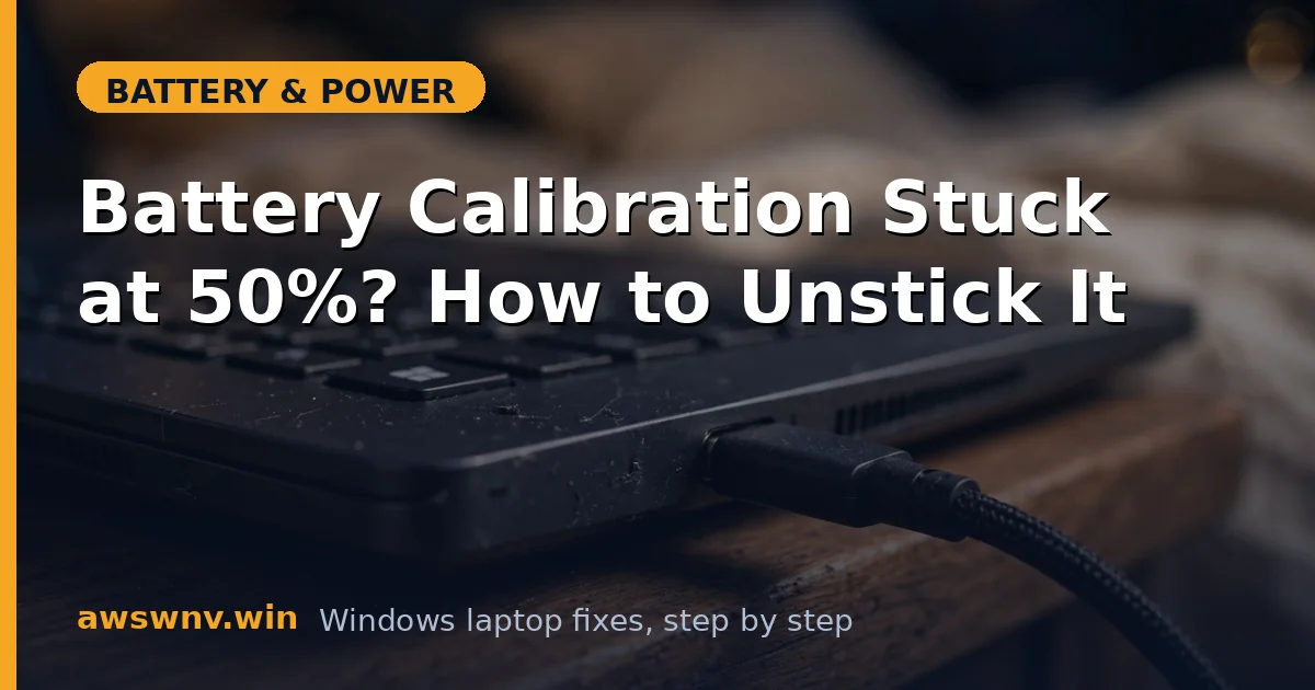 Battery Calibration Stuck at 50%? How to Unstick It