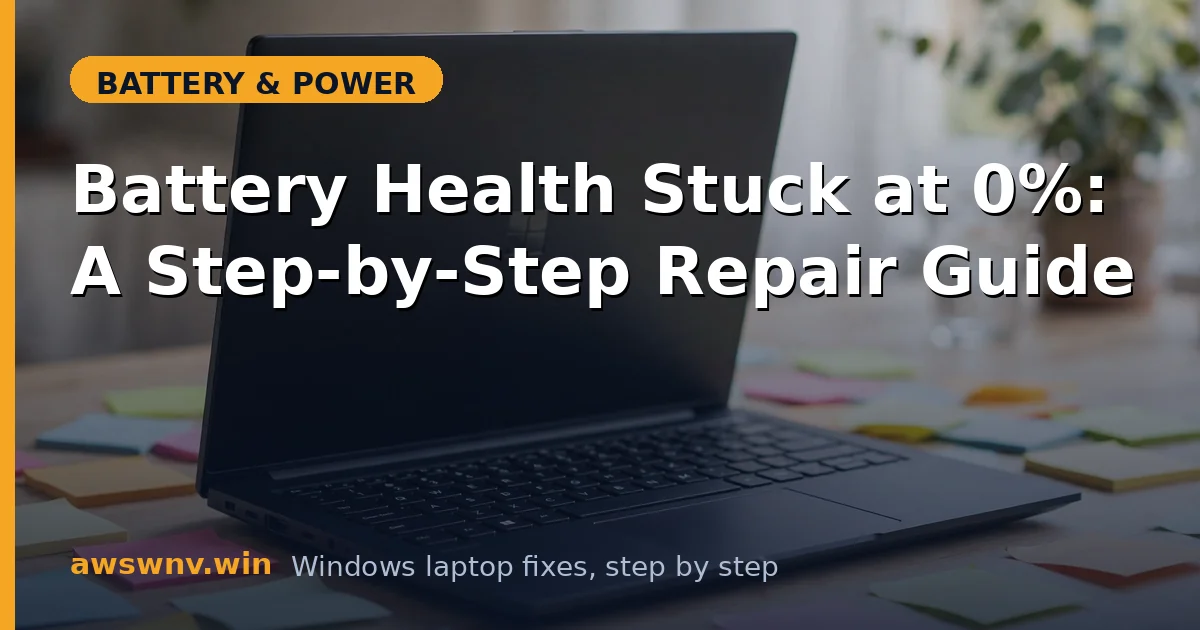 Battery Health Stuck at 0%: A Step-by-Step Repair Guide