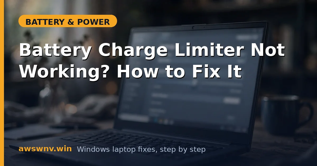 Battery Charge Limiter Not Working? How to Fix It