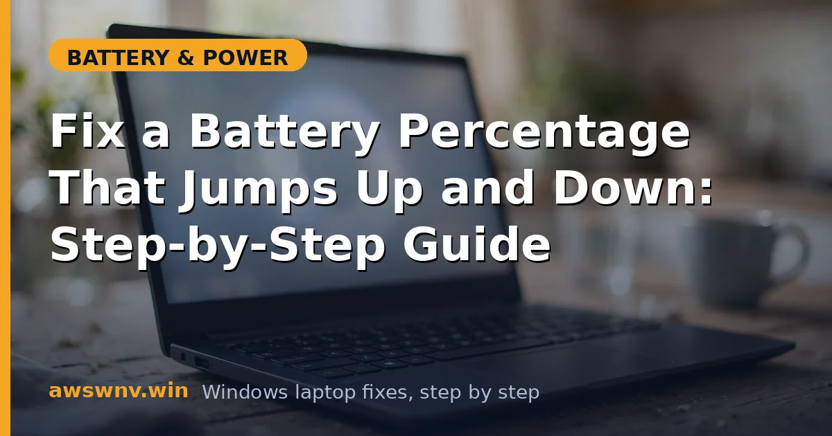 Fix a Battery Percentage That Jumps Up and Down: Step-by-Step Guide