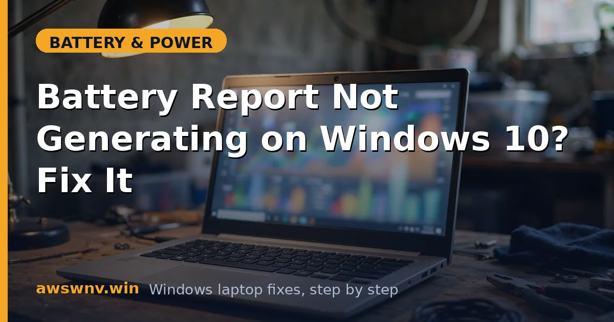 Battery Report Not Generating on Windows 10? Fix It