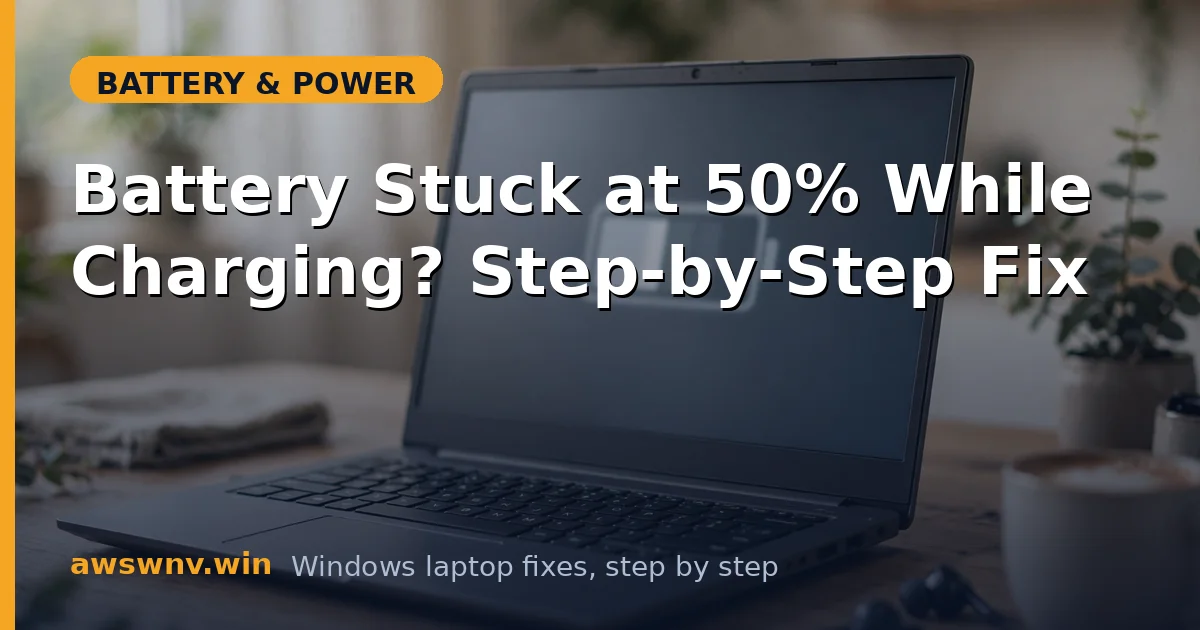 Battery Stuck at 50% While Charging? Step-by-Step Fix