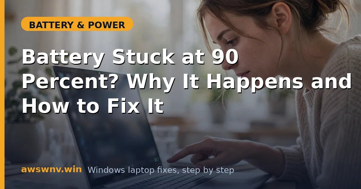 Battery Stuck at 90 Percent? Why It Happens and How to Fix It