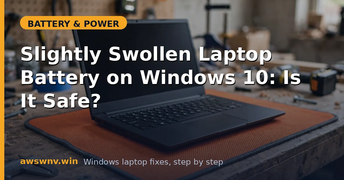 Slightly Swollen Laptop Battery on Windows 10: Is It Safe?