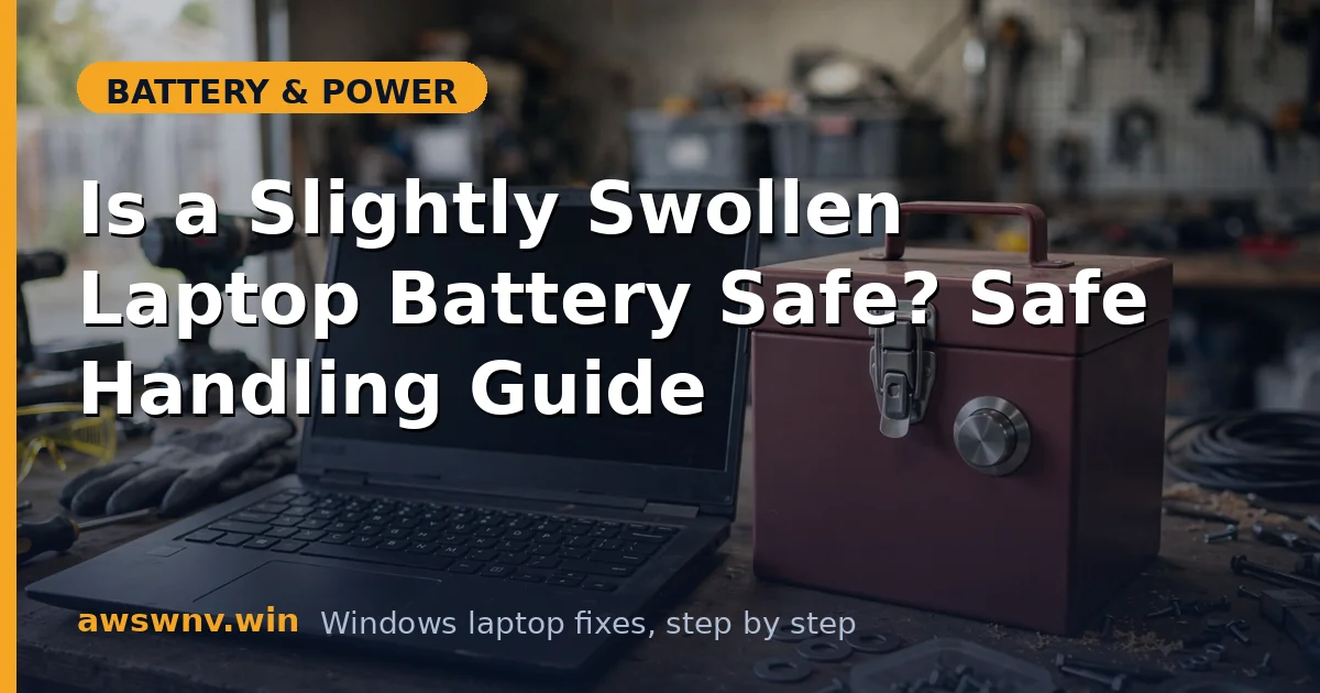 Is a Slightly Swollen Laptop Battery Safe? Safe Handling Guide