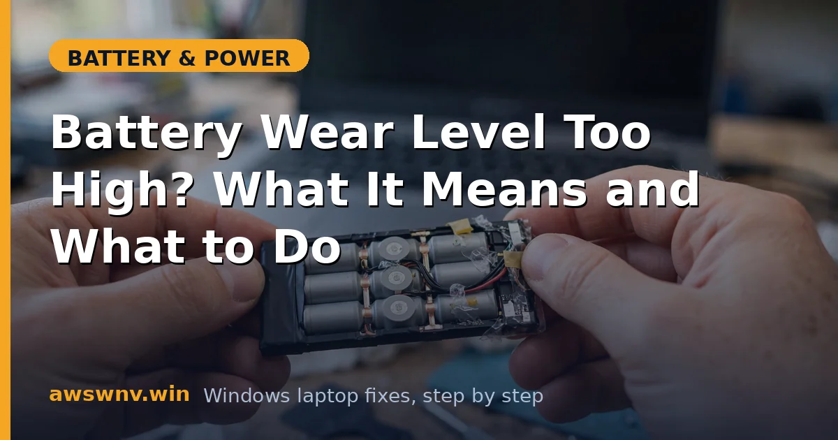 Battery Wear Level Too High? What It Means and What to Do